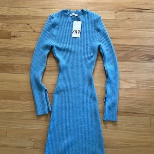 ZARA Ribbed Knit Dress